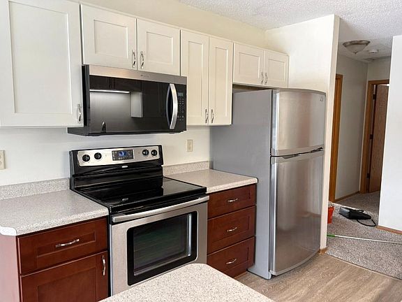 new kitchen cabinets and microwave