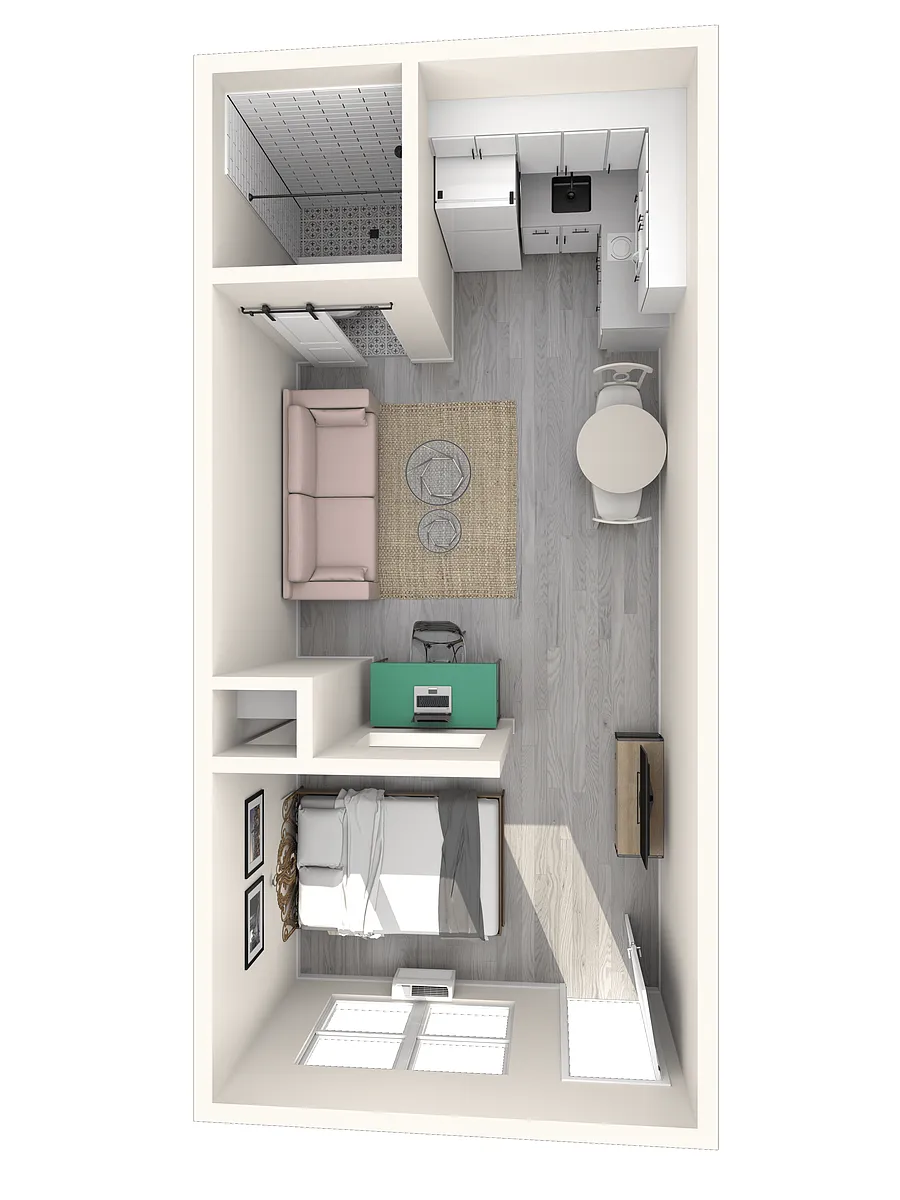 Floor plan Large Urban Studio