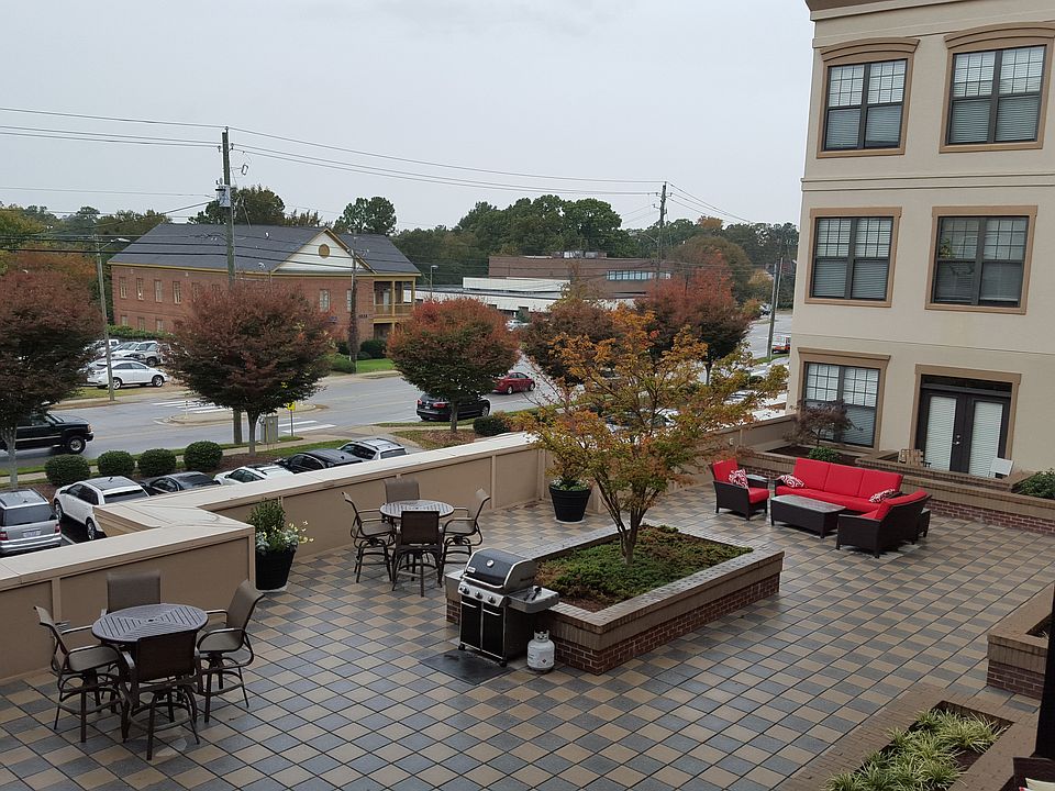 View from the deck across the terrace.