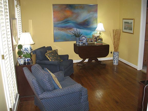 Foyer opens into Den