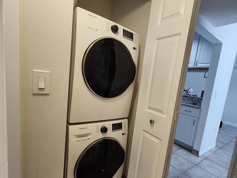 Full-size washer and dryer