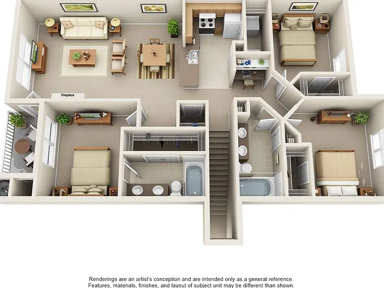 3 Bedroom | 2 Bath | 1341 SF | Attached Garage Available 3 Bedroom | 2 Bath | 1341 SF | Attached Garage Available