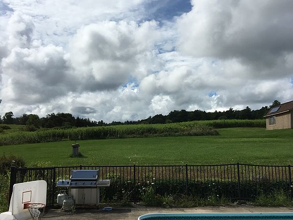 Back deck pool and view