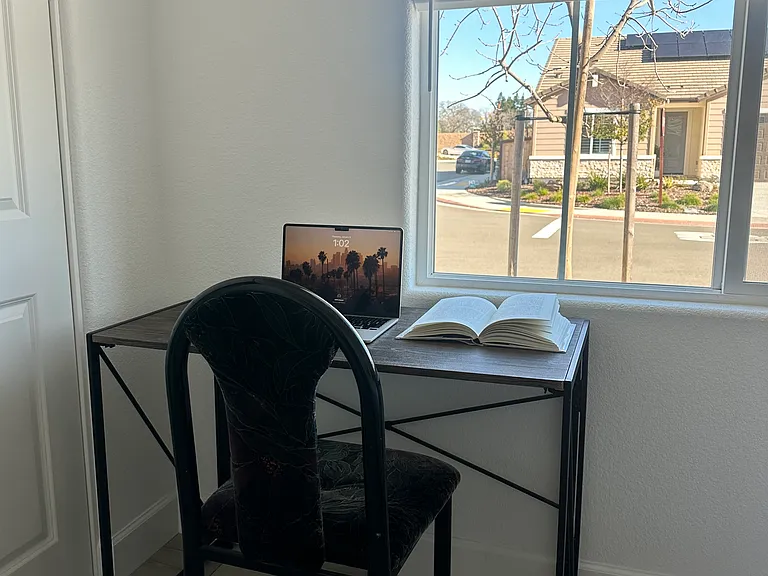 bright and comfy study area