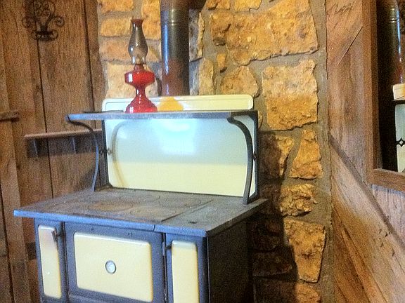 antique wood stove