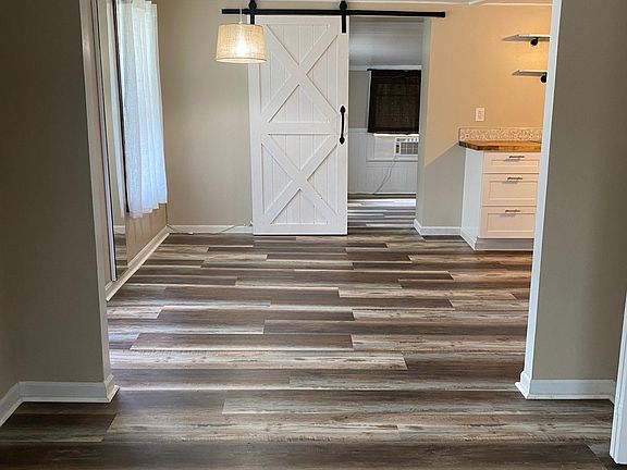 View from living room to dining room