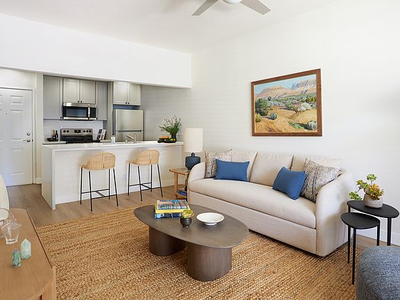 Model unit at Valley Oaks. Large one bedroom unit pictured.