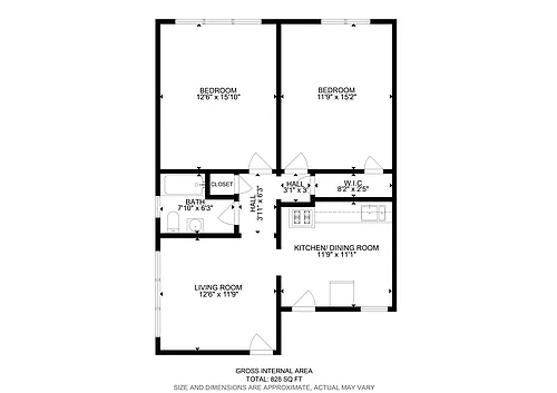 Floor plan Two Bedroom