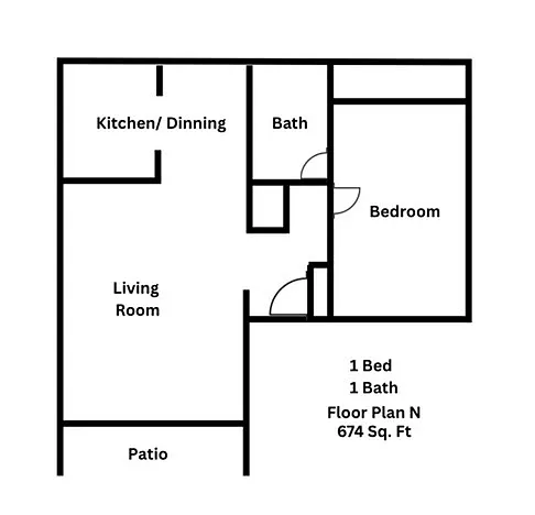 Floor plan One-Bedroom