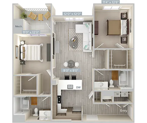 Floor plan B2-1130-2-Gar