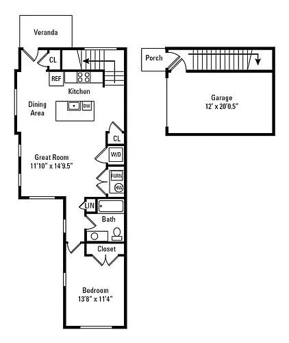 Floor plan 1BTH AB