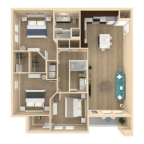 Floor plan C1B