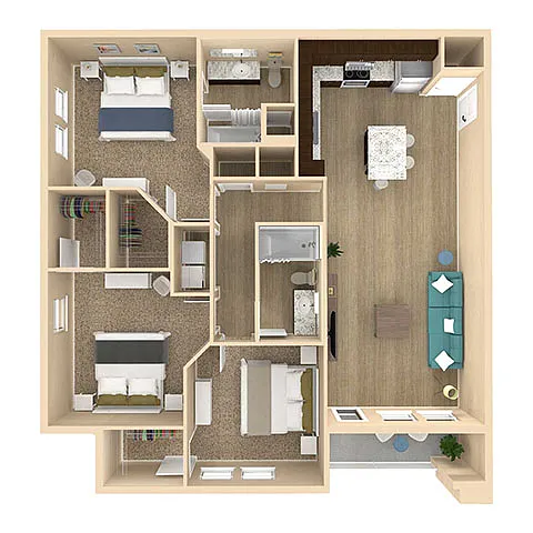 Floor plan C1B