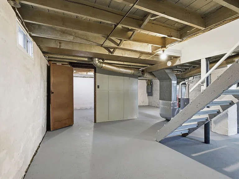 Large, clean basement with endless potential.