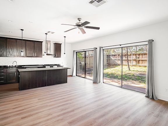 Living room and kitchen