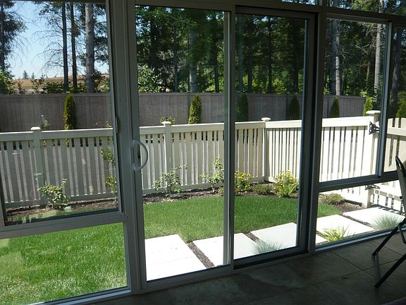solarium and backyard