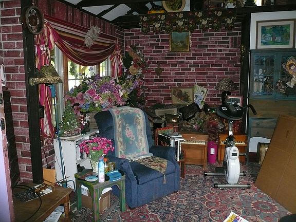 When you first walk in...but we have removed most of the furniture in the home