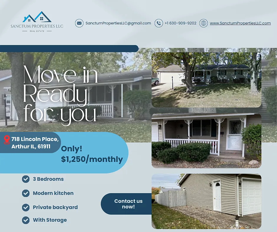 718 Lincoln Place, Arthur, IL — Photo 1