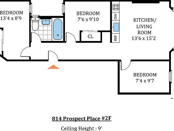 2nd image of 814 Prospect Pl Unit 3F