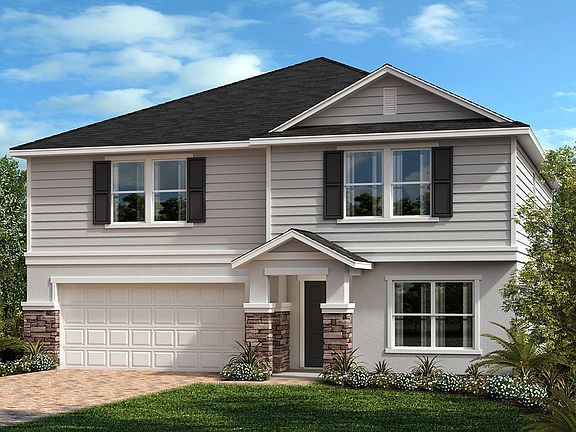 Exterior F with stone
