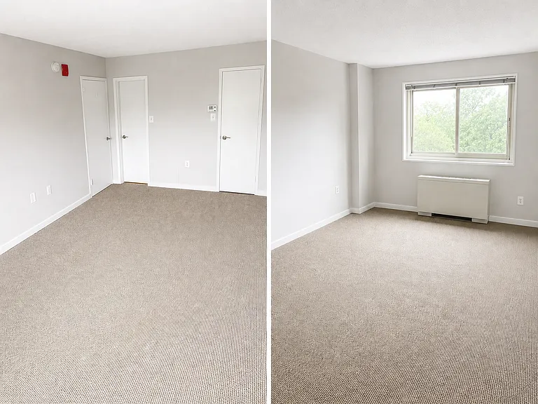 primary bedroom with in-room bathroom and walk in closet