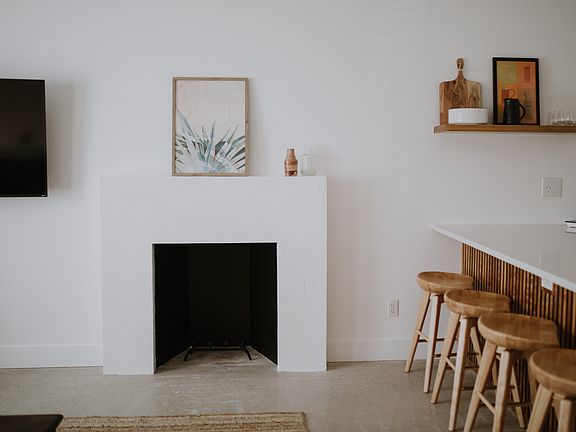 Fireplace for aesthetics only - not functioning.