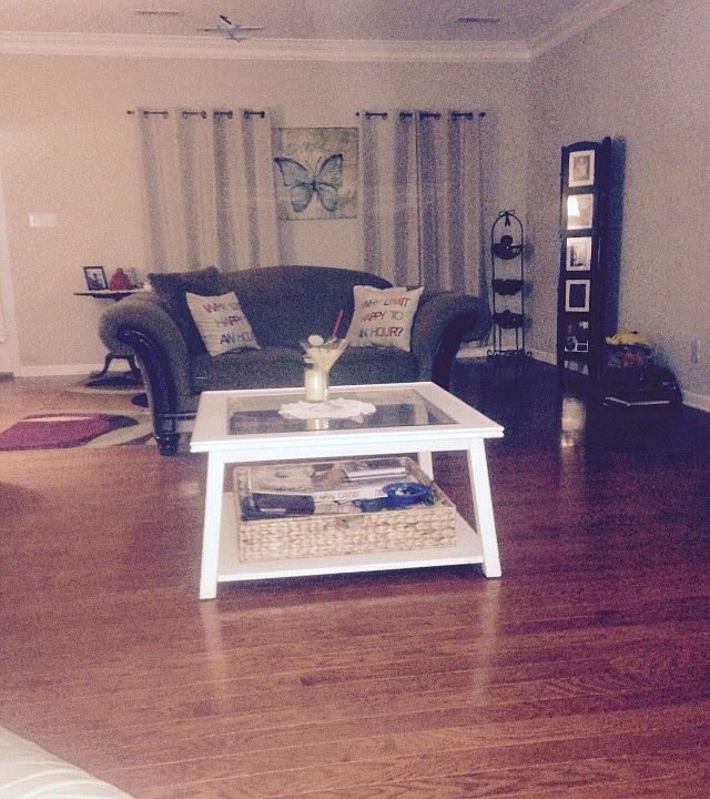 hafe of living room , 