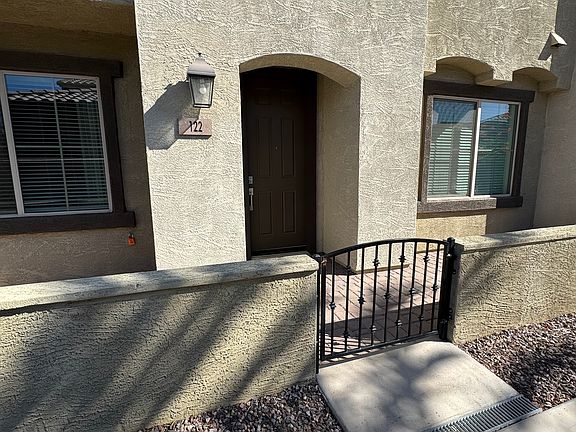 Front of unit - gated entrance / patio