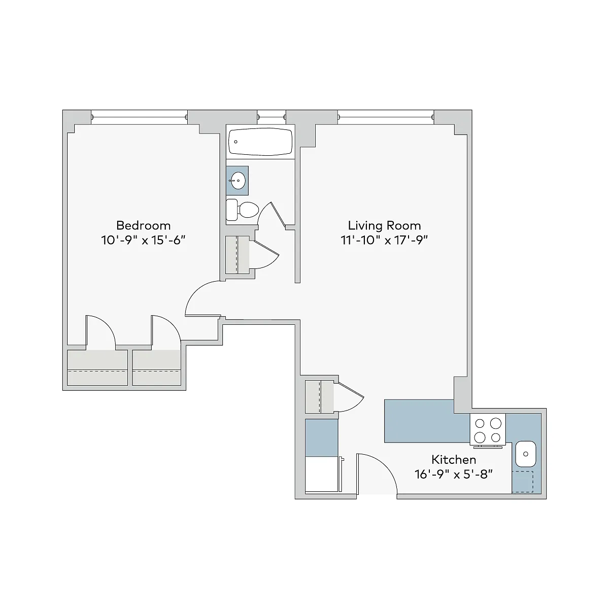 Floor plan mon-1ba
