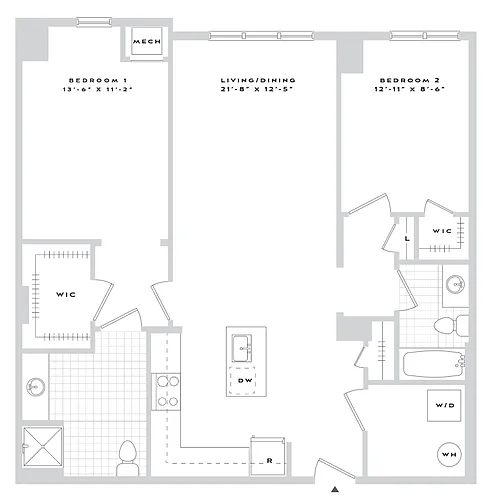 Floor plan B2-B08