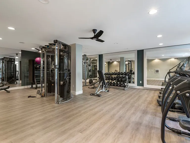 Fitness center with strength and cardio equipment