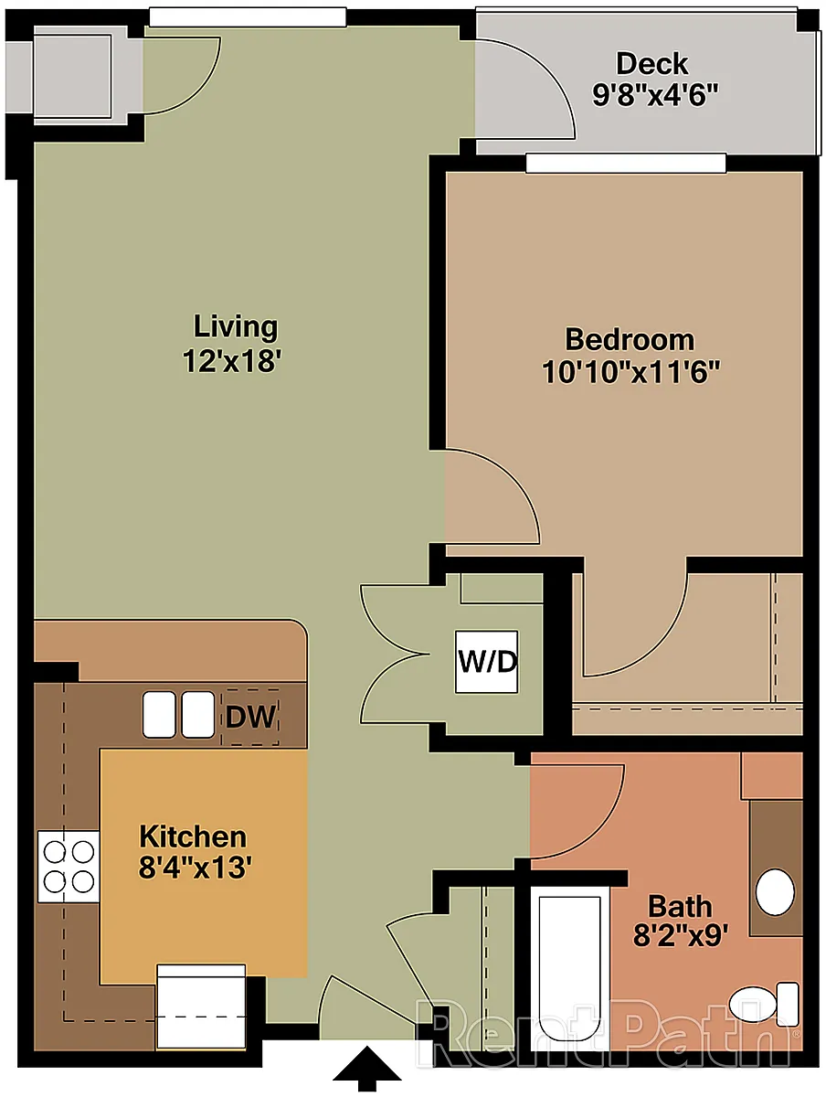 Floor plan 1 BR