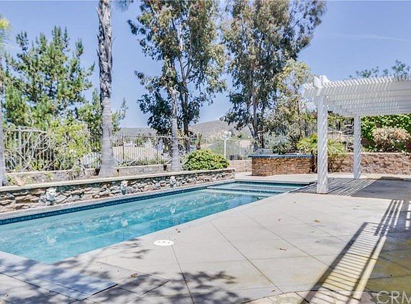 Backyard with pool and spa