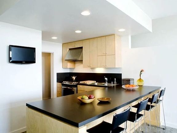 kitchen and dining area