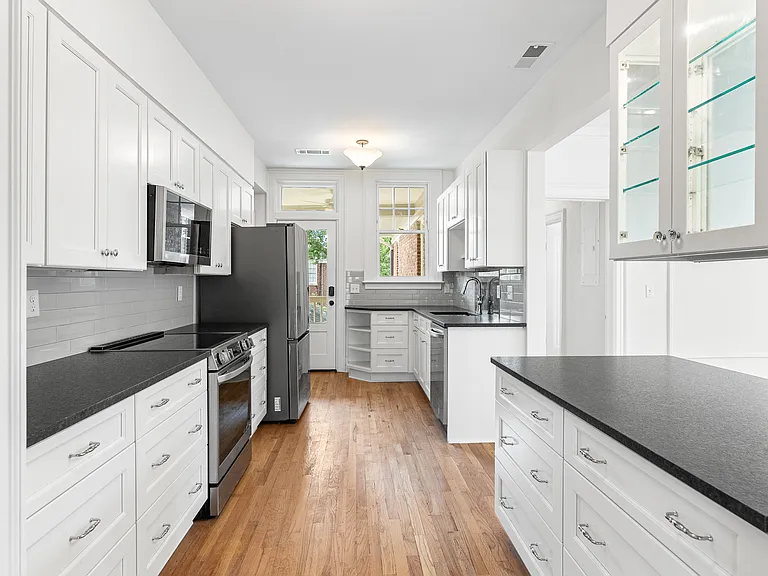 Soft close custom cabinetry throughout
