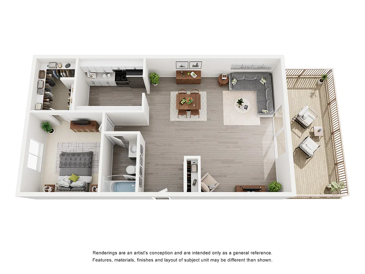 Floor plan 1 Bedroom