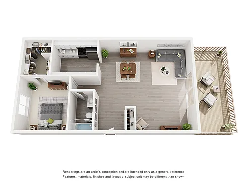 Floor plan 1 Bedroom