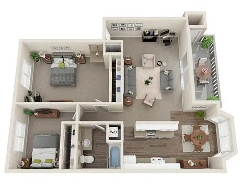 Floor plan 2X1 A