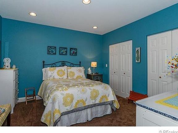 Large master bedroom with dual closets