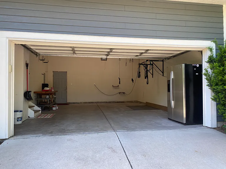Large, attached, 2-car Garage