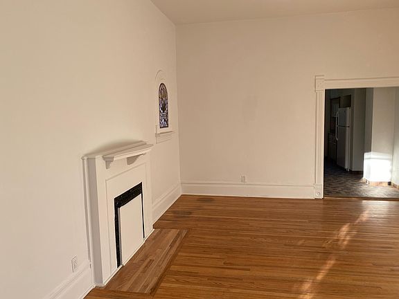 Living room looking into the kitchen