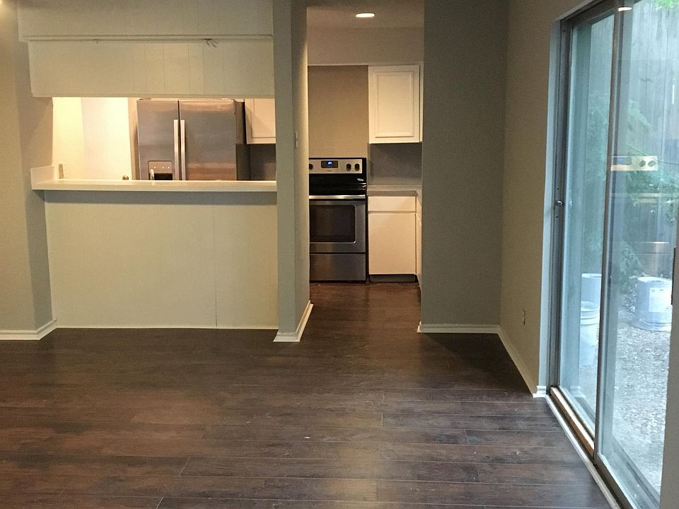 View of Dining room and kitchen from the living room.