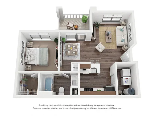 Floor plan A1B