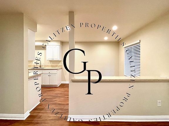 Open kitchen and dining area view from living room