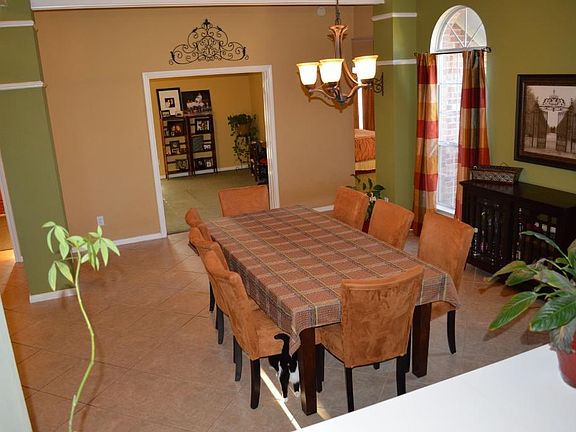 Formal Dining room with built in shelving.