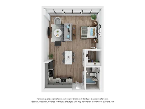 Floor plan Studio - S8