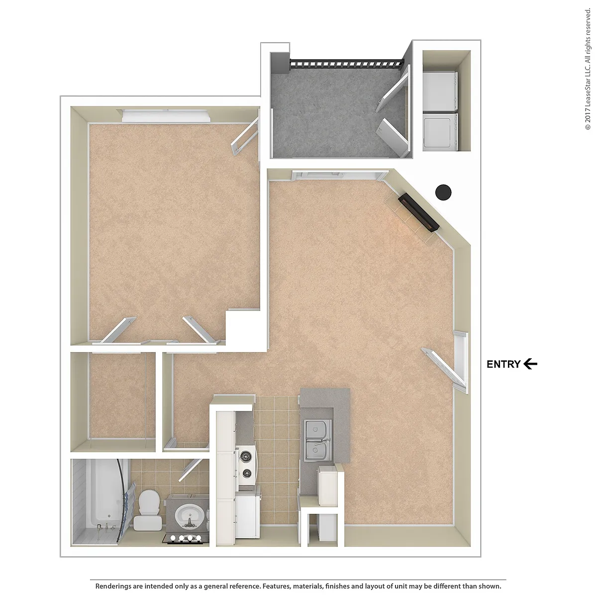 Floor plan One Bedroom