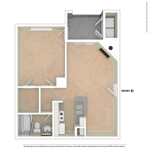 Floor plan One Bedroom