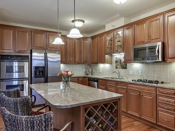 Another Kitchen pic..close up...note smart wine rack and plenty of cabinetry and work surfaces