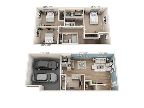 Floor plan Captain - Townhome